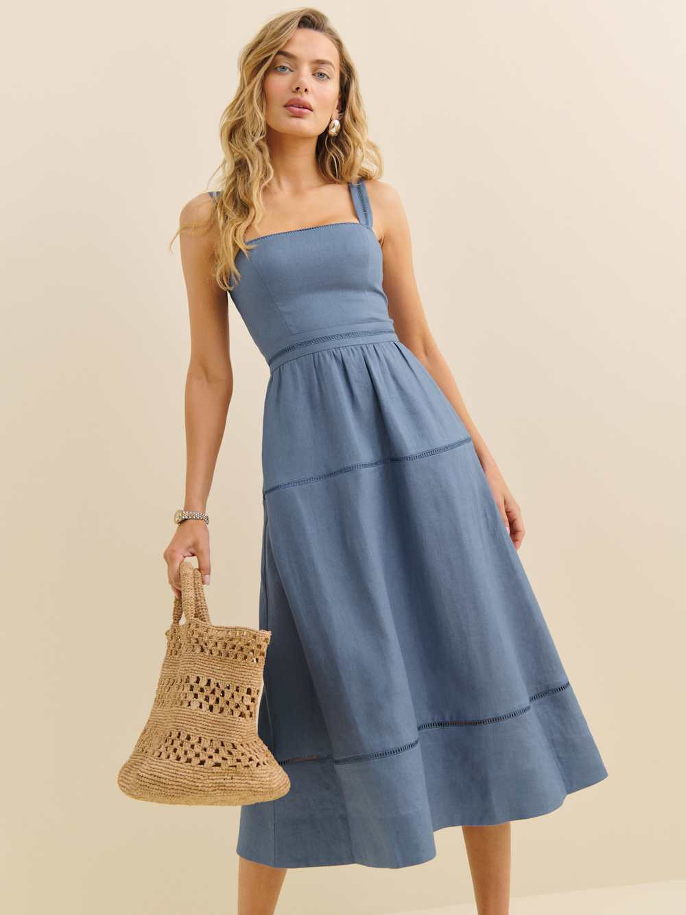 Everett Linen Dress | Reformation (Global)