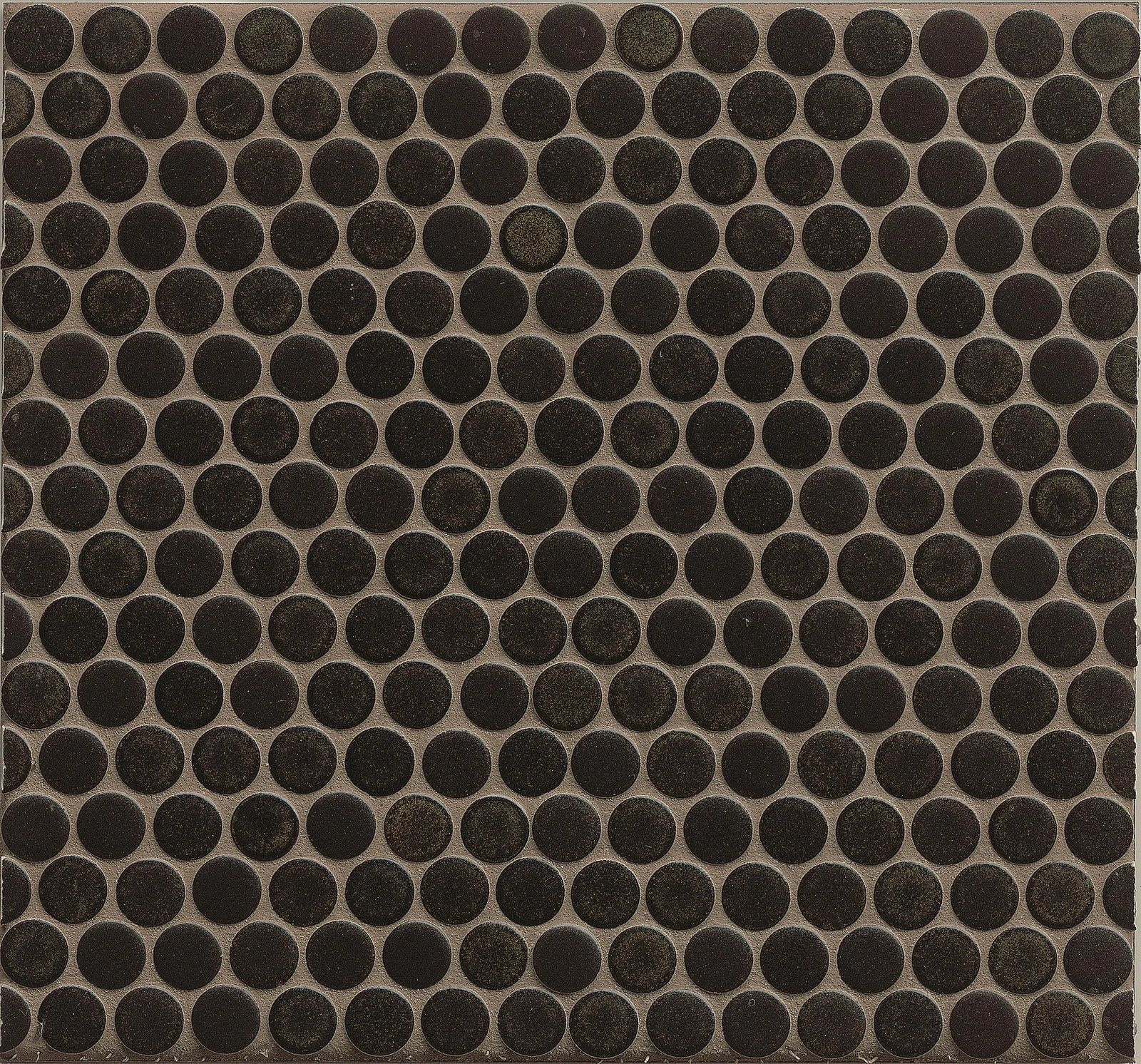 BedrosiansPenny Round Mosaic .75" x .75" Porcelain Tile in Black | Wayfair North America