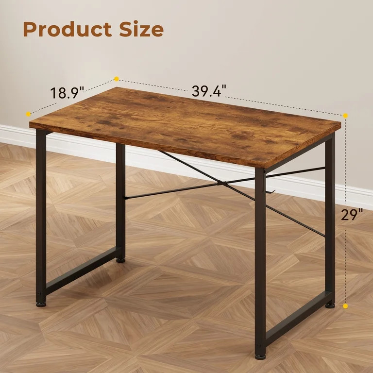 AODK 40 Inch Computer Desk with Headphone Hook, Simple Writing Desk for Home Office, Small Space ... | Walmart (US)