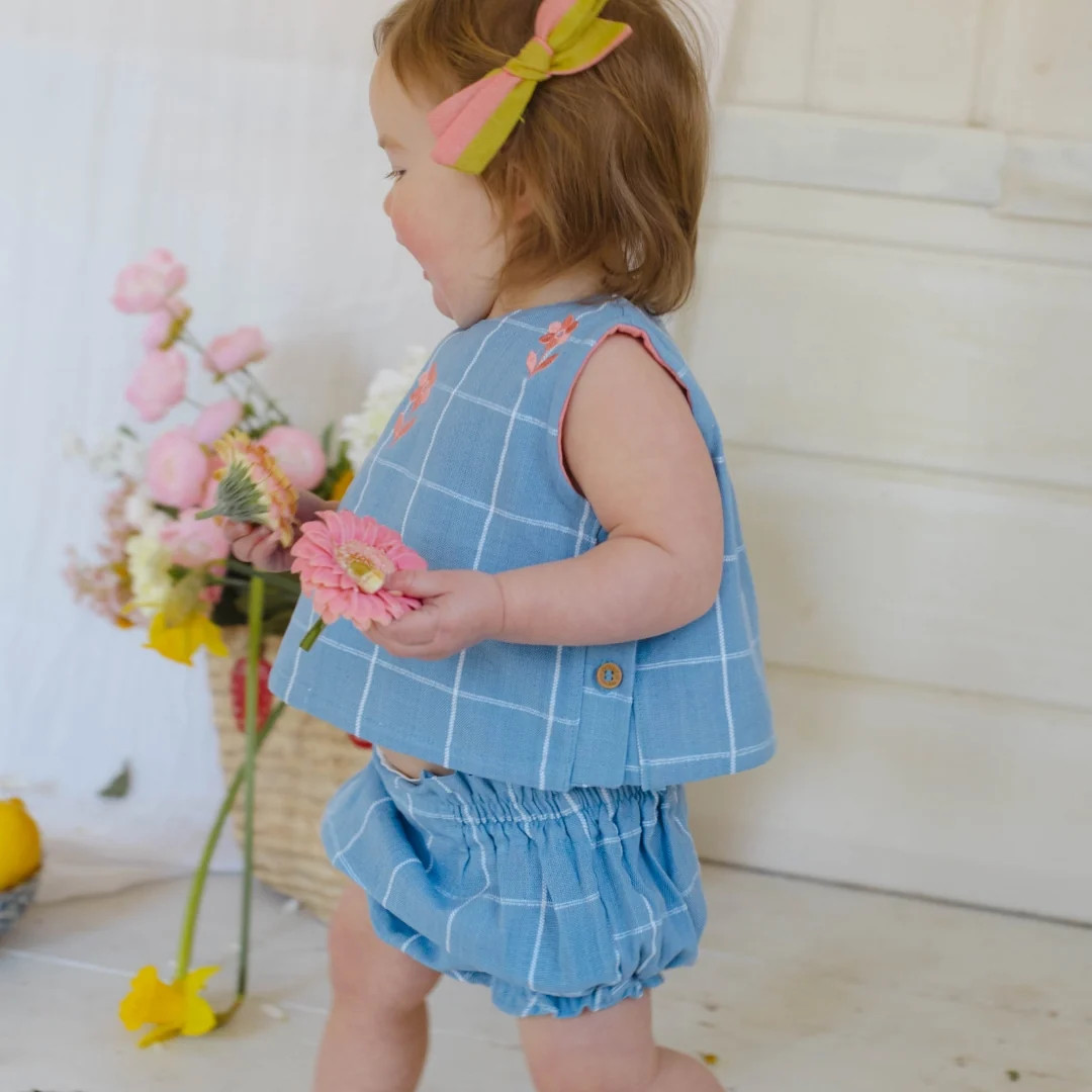 Mini Winnie Set in Seaside Windowpane | Folklore Las Niñas