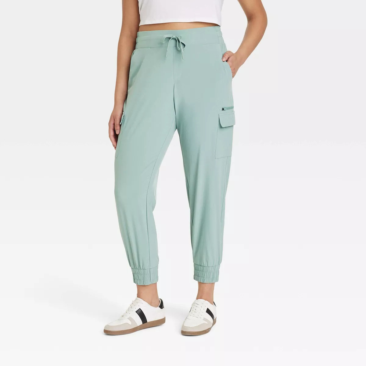 Women's Active Light Mid-Rise Cargo Joggers - All In Motion™ | Target