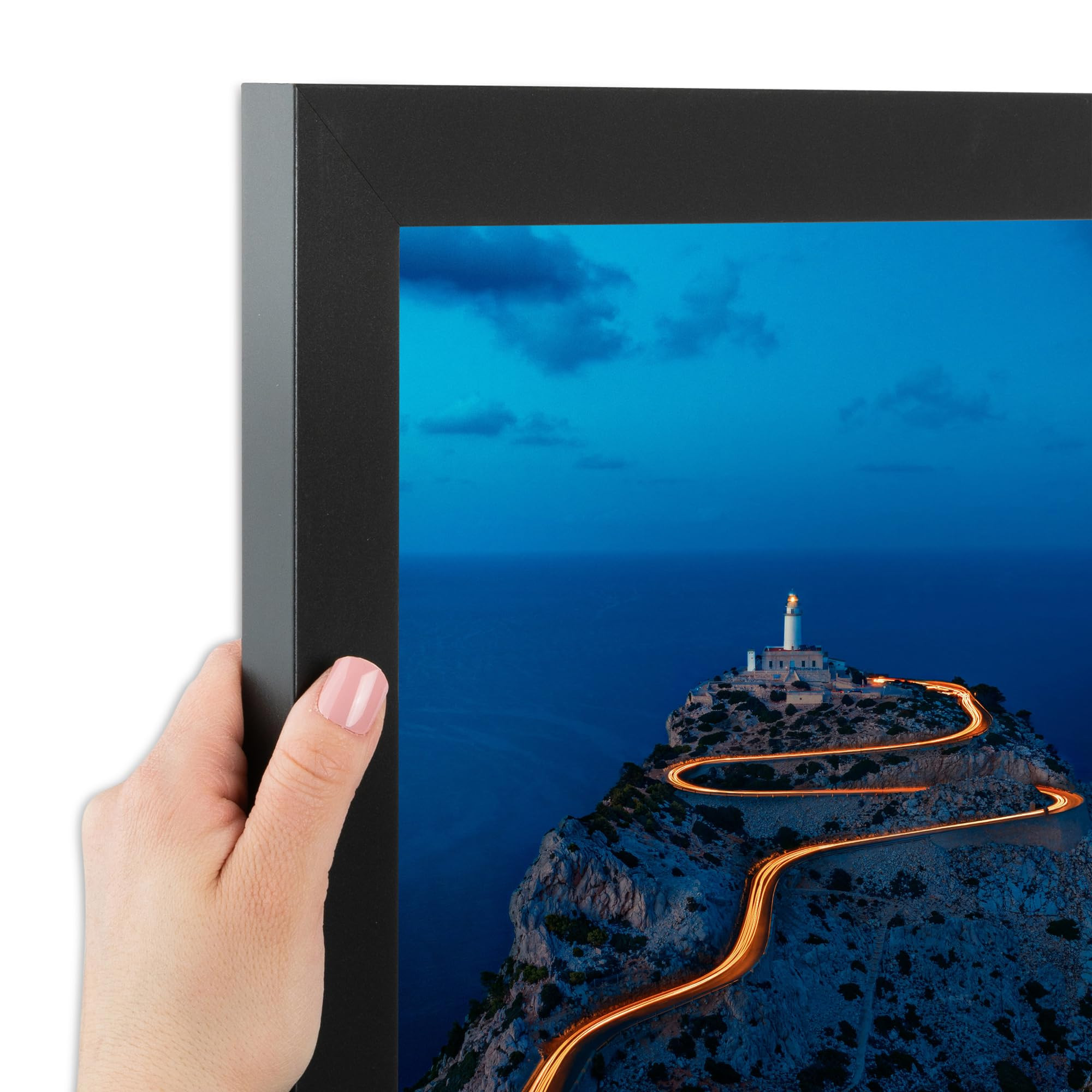 ArtToFrames 25x25 Inch Black Picture Frame, This 1.25 Inch Custom MDF Poster Frame is Soft Black,... | Amazon (US)