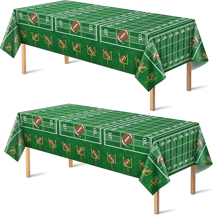 Super Game Bowl Party Decorations 2026 - Green Tablecloth for Football Party Decorations Favors S... | Amazon (US)