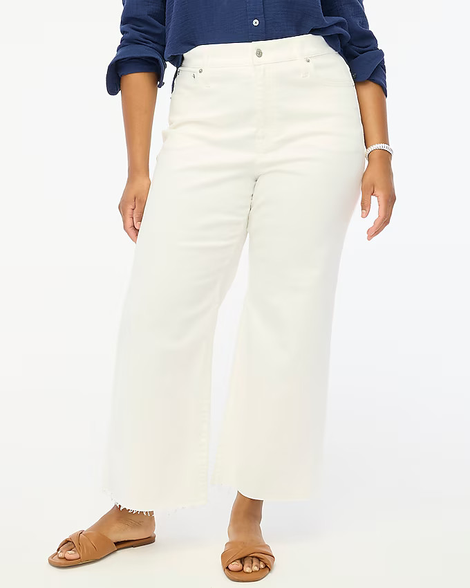 Wide-leg cropped jean in all-day stretch | J.Crew Factory