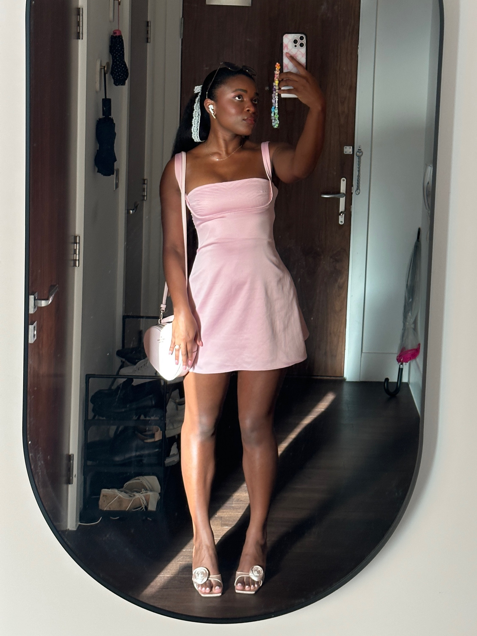 Perfect pink night out dress - House of Cb, Kate spade heart bag, revolve rosette kitten heels, all pink look, girls night out look 

#LTKSeasonal #LTKstyletip #LTKwedding