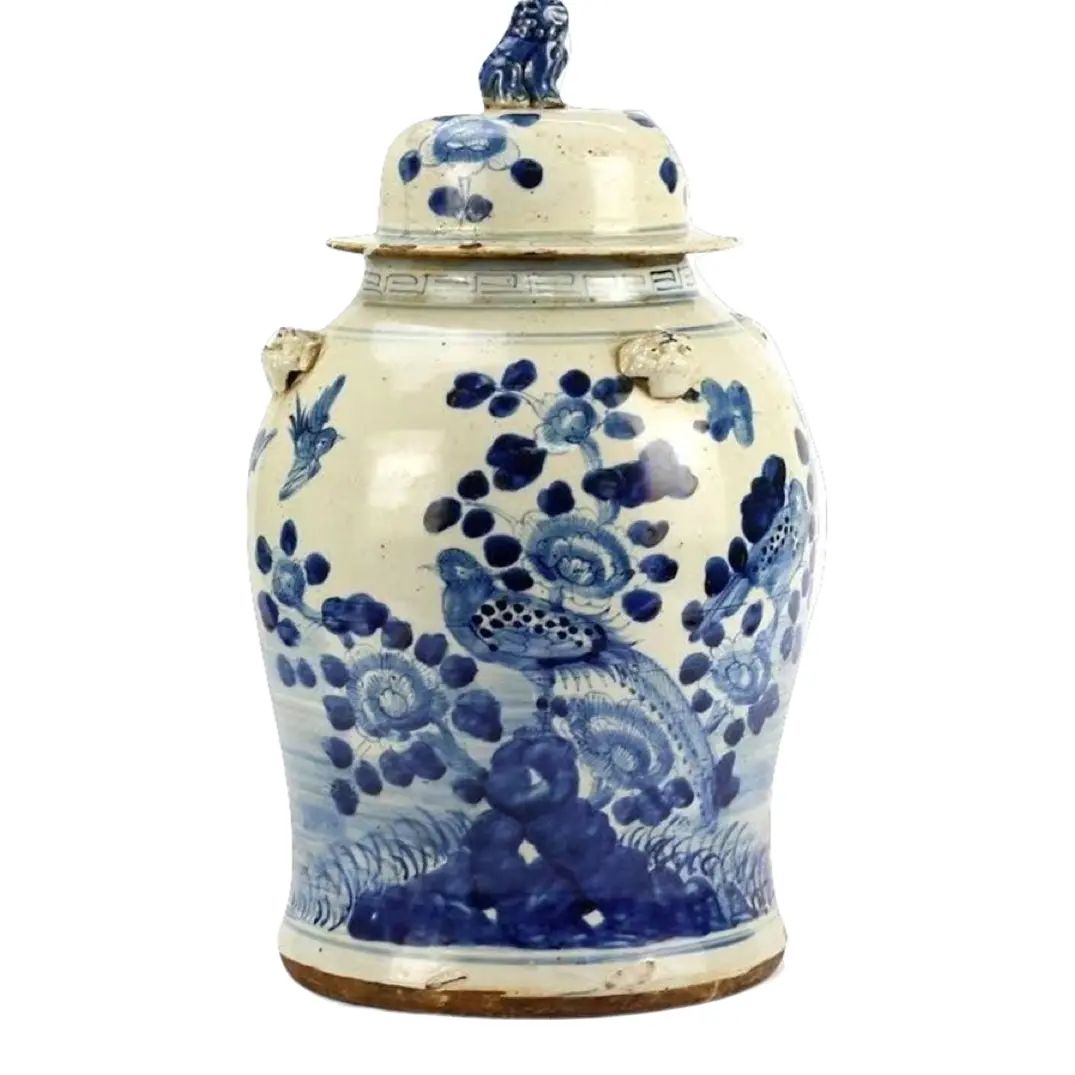 Bird Ginger Jar | Chairish