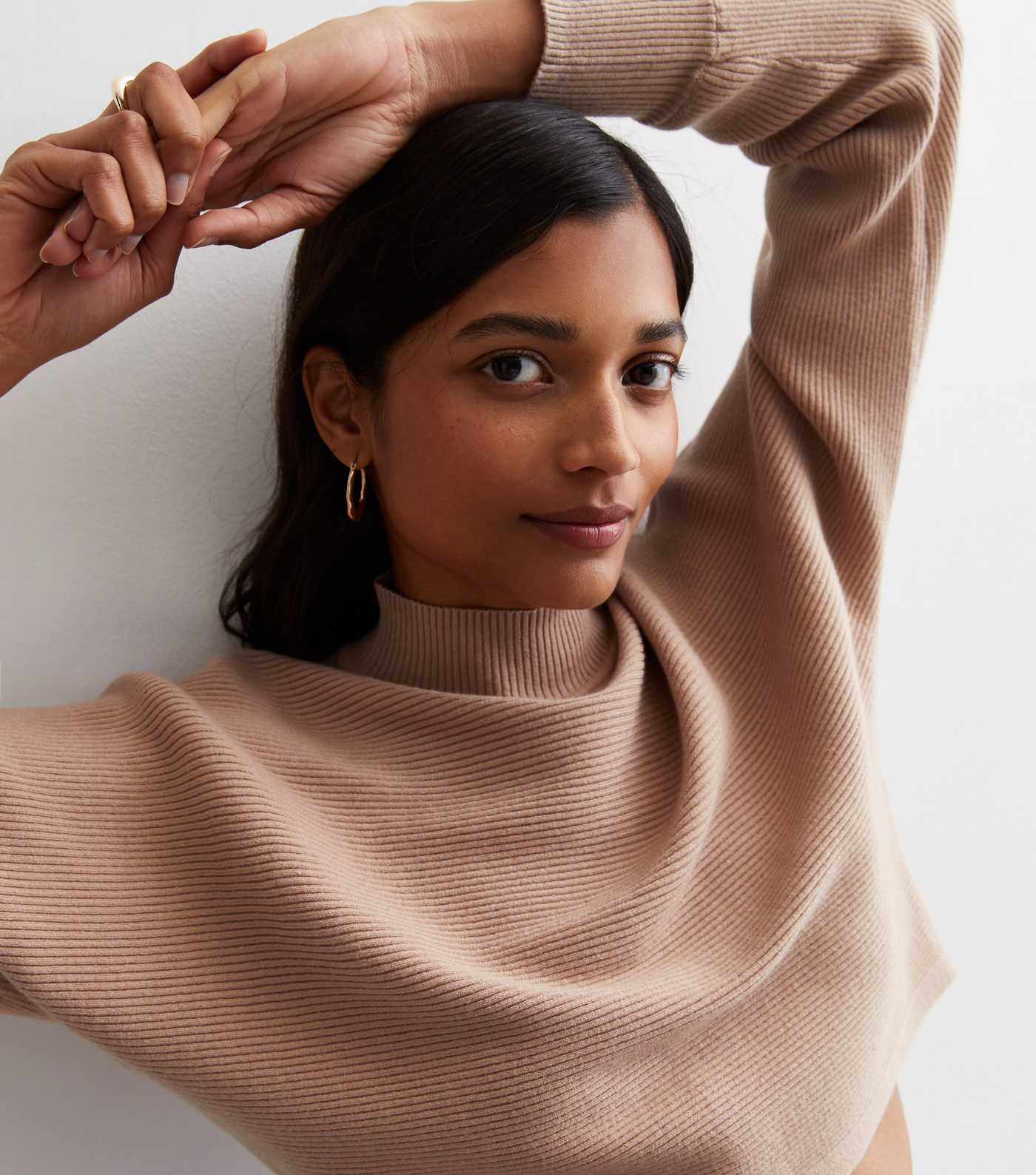 Camel Ribbed Knit Crop Jumper
						
						Add to Saved Items
						Remove from Saved Items | New Look (UK)