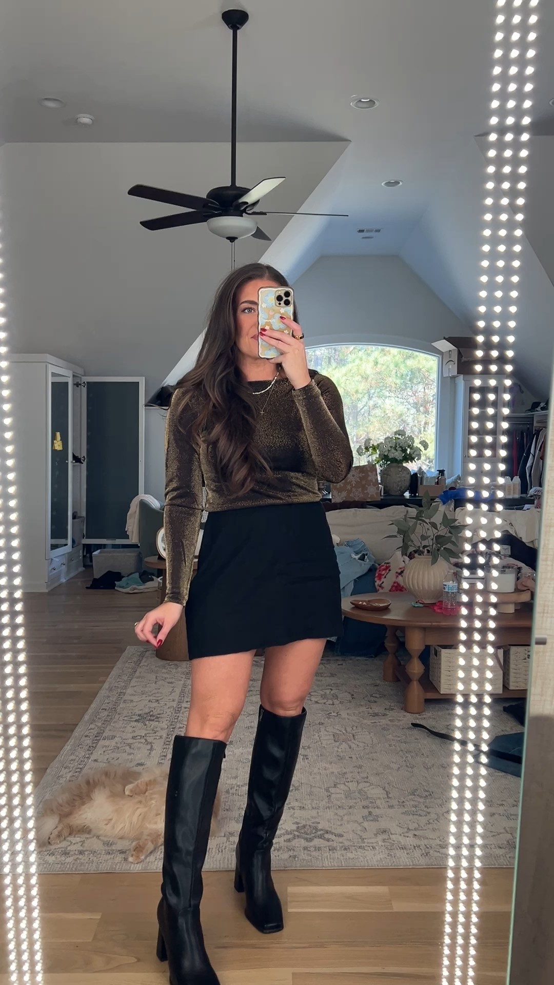 ⭐️ 40% off everything & extra 15% off with code AFMORGAN 🤩⭐️
I’m a true size 8/M & 5’5. My waist 29”, hips 40”, & bust 36.5” 

Sizing info:

•starting Jeans (my fave style ever!) TTS - 29 reg
• wide leg jeans TTS - 29 reg 
•tees & sweaters all TTS - M
•skorts TTS - M
•sweatshirt size L
•sweatpants & lounge pants TTS - M •Sherpa puffer & brown dress coat TTS - M 

Abercrombie haul! 😍🫶🏼 ordered some new jeans, tops (that gold shimmer tho!!!), & outfits for winter/the holidays ✨ & OMG! if you’ve never tried their jeans they’re truly top tier 🤌🏼⭐️ almost entire site is 40% off 🤩👏🏼 AND code AFMORGAN stacks for extra 15% off!!! ⭐️ this haul is SO GOOD OMG!!!! New built in bra tops that are STUNNING & my fave jeans in a new wash + a new wide leg style!!!! I love!!! & The sweats + sweatshirts + lounge fits thoooo 🙌🏼 primo comfort!!! NEXT level softness & comfort! 💯 What’s your fave from this Abercrombie haul?! 👇🏼 🔗 Comment SHOP for the exact links for everything in this haul! 🔗 & Linking everything for y’all w sizing info on my LTK linked in my Instagram bio! 😘 

Direct URL: 

@shop.LTK @abercrombie 

*Offer valid online only 12/9/2025-12/24/2025 in US/CA. Exclusions apply as indicated. Online price reflects discount. *Use code AFMORGAN to get an additional 15% off almost everything in stores and online at checkout from 12/12/2025-12/15/2025 in US/CA. Exclusions apply. See details online. Exclusions: Clearance, Vol. 28 Collection, Pride Collection, PGA, NFL, NHL, NBA, MLS, MLB and NCAA Licensing, Golf Licensing, Cashmere, Leather, Suede, Down, Sunglasses, All Multipacks, and Watches

#LTKSaleAlert #LTKHoliday #LTKFindsUnder100