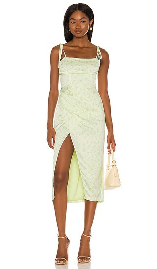 Bavel Midi Dress in Sage Delilah | Revolve Clothing (Global)