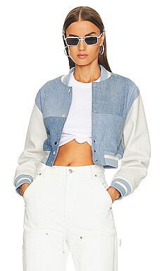 Cropped Varsity Jacket
                    
                    EB Denim | Revolve Clothing (Global)