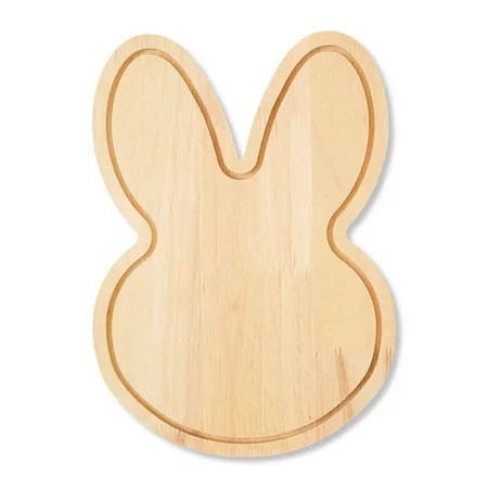 Wooden Bunny Head Serving Board, 8" x 11.5", Easter by Way To Celebrate | Walmart (US)