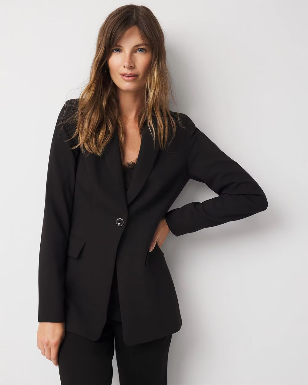 Belted One-Button Blazer | White House Black Market | White House Black Market