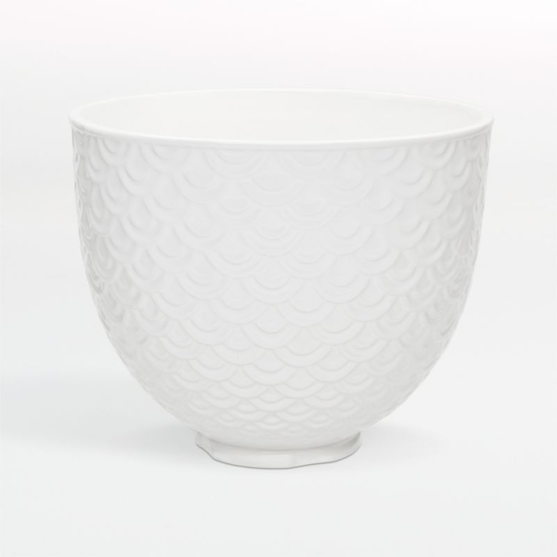 KitchenAid White Mermaid Lace Bowl + Reviews | Crate and Barrel | Crate & Barrel