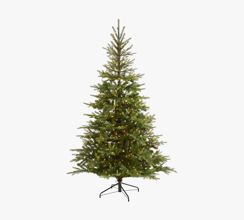 Faux Pre-Lit North Carolina Spruce, 7' | Pottery Barn (US)