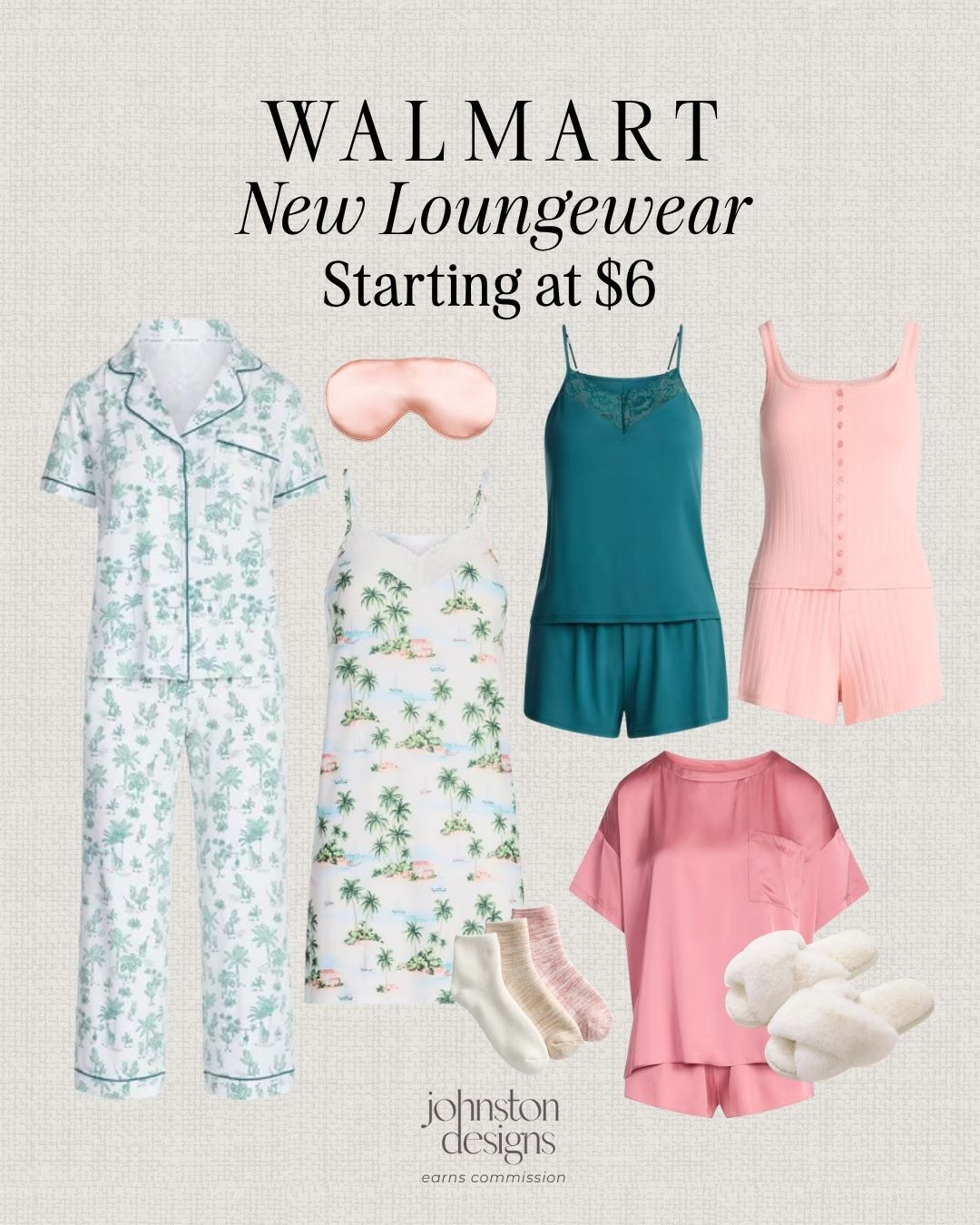 Cozy new Walmart loungewear finds starting at $6. Loving these soft sets, sleep dresses and comfy little extras for slow mornings and relaxing nights. 🌙

Walmart loungewear, pajama set, sleep dress, matching set, lounge set, soft pajamas, satin sleep mask, cozy socks, plush slippers, comfy outfit, sleepwear finds, women’s pajamas, affordable fashion, night routine, relaxed style, cozy basics, everyday lounge, cute pajamas 

 #LTKootd #LTKselfcare