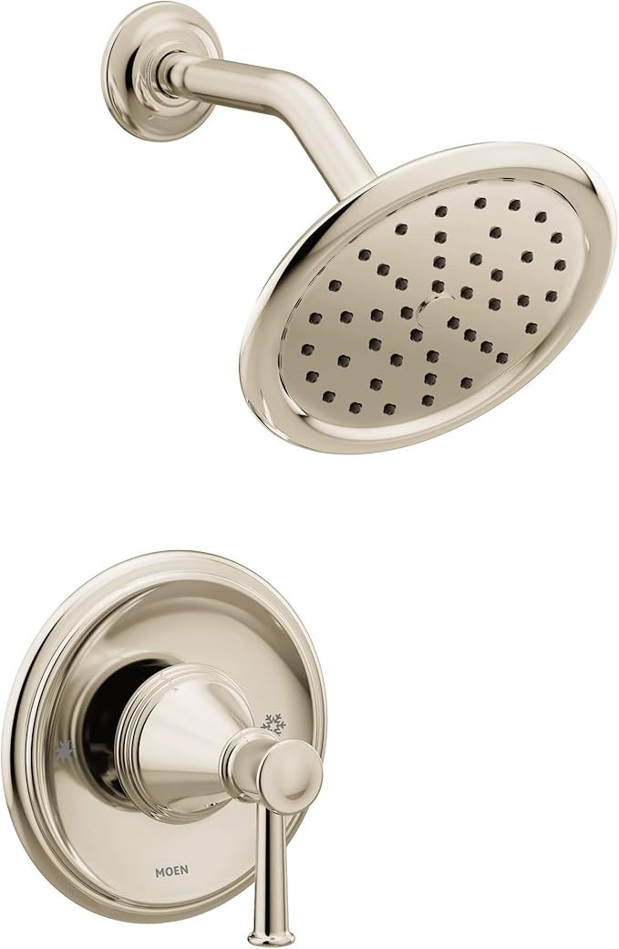 Moen T2312NL Belfield Posi-Temp Shower Trim Kit, Valve Required, Polished Nickel | Amazon (US)