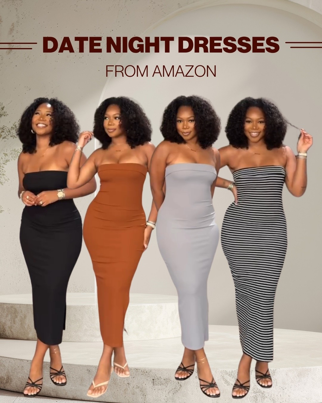 LOVE!! This dress. Double lighted. Snatches the body and holds to the girls up!! 5’9 200 lbs wearing a medium. Shoe and bag options added!

#LTKstyletip #LTKmidsize #LTKfindsunder50