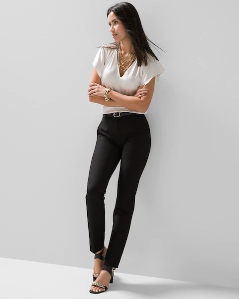 WHBM® Elle Slim Ankle Comfort Stretch Pant | White House Black Market