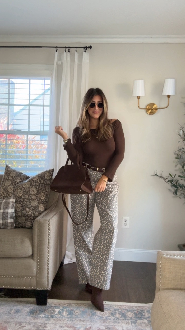 Leopard jeans (tts 28) and off the shoulder boatneck top. Wearing xs as all they had in store but would have sized up to my tts. 

Target holiday. Thanksgiving outfit. Fall outfit. Date night outfit.

#LTKStyleTip #LTKHoliday #LTKFindsUnder50