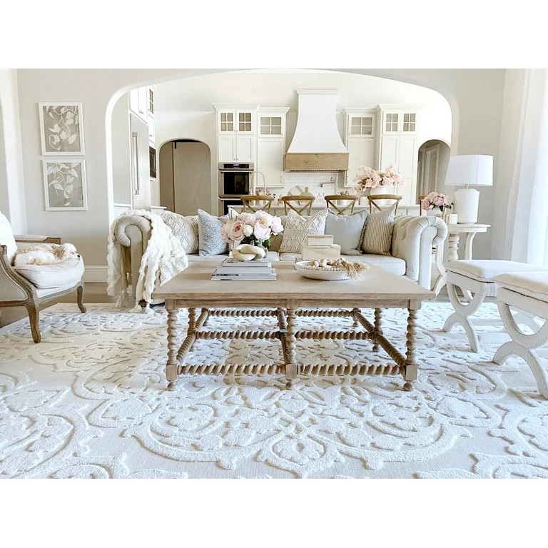 My Texas House Dahlia Area Rug, Natural, 7'9" x 10'10" | Walmart (US)