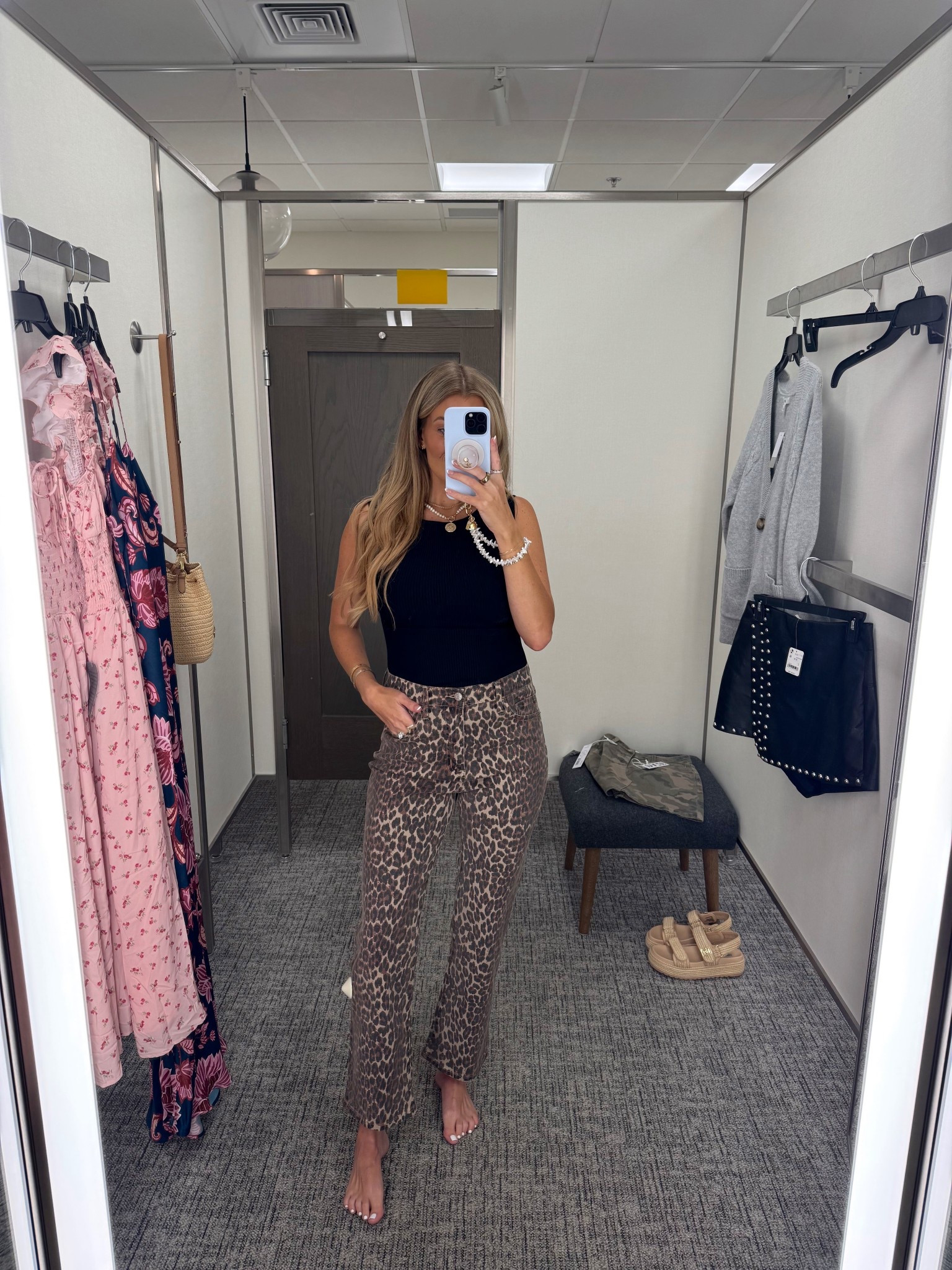 this was probably my favorite outfit I tried on from the nordstrom sale! I would have purchased these pants in 2 seconds if I wasn’t pregnant. the pants are super stretchy & comfortable and SO flattering on your legs!! (fit true to size - I obviously sized up here a few for the bump). plus they’re only $72!!! such a great price point for the quality.

this tank is also a great staple item - stretchy, soft & comes in several colors (wearing size small)

nsale, on sale, fall outfits, fall trends, leopard pants, try on

#LTKFindsUnder100 #LTKFindsUnder50 #LTKSaleAlert