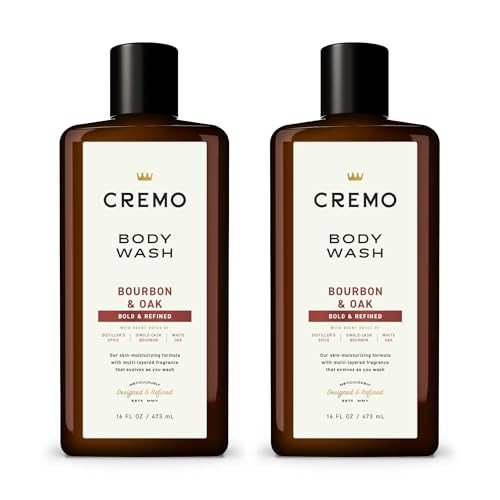 Cremo Rich-Lathering Bourbon & Oak Body Wash, A Sophisticated Blend of Distillers Spice,16 Fl Oz (2-Pack), Packaging may vary | Amazon (US)