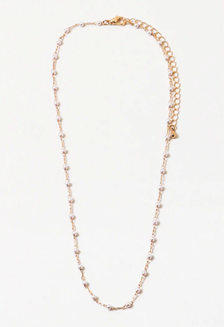Peaceful Tiny Pearl & Gold necklace | Erin McDermott Jewelry