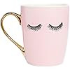 Sweet Water Decor Eyelashes Coffee Mug with Gold Handle | Eyelash Mug Cute Mugs Eyelashes Mug Win... | Amazon (US)