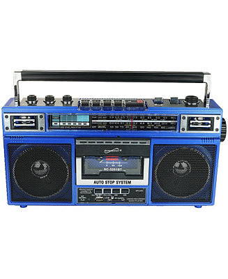 Retro 4-Band Radio and Cassette Player with Bluetooth - Macy's | Macy's