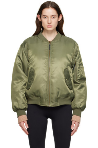 Khaki Leon Bomber Jacket | SSENSE