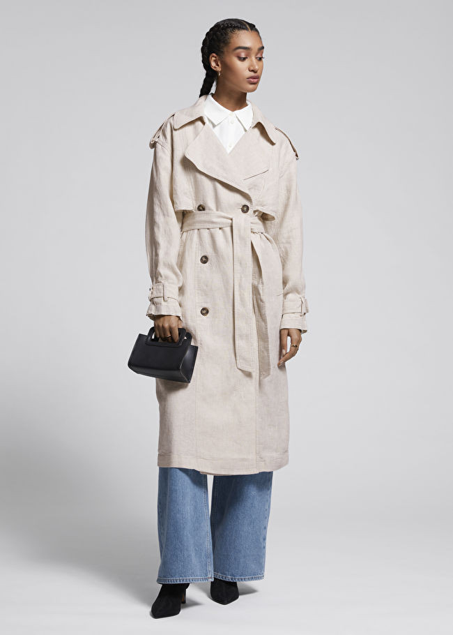 Linen Storm Flap Trench Coat | & Other Stories (EU + UK)