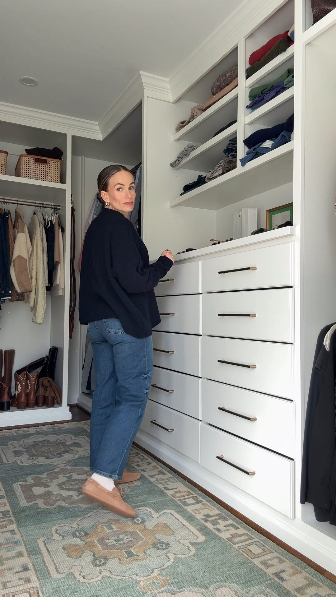 Today’s outfit for working from home + few hours in the office 

Shirt- the one I’m wearing is overpriced for what it is, so linking similar ones I like even better that cost less

Jeans - size up, wearing a 26 

Boat shoes - true to size 

Sweater - intentionally oversized so size down if you want a closer fit 

#LTKOver40 #LTKPetite