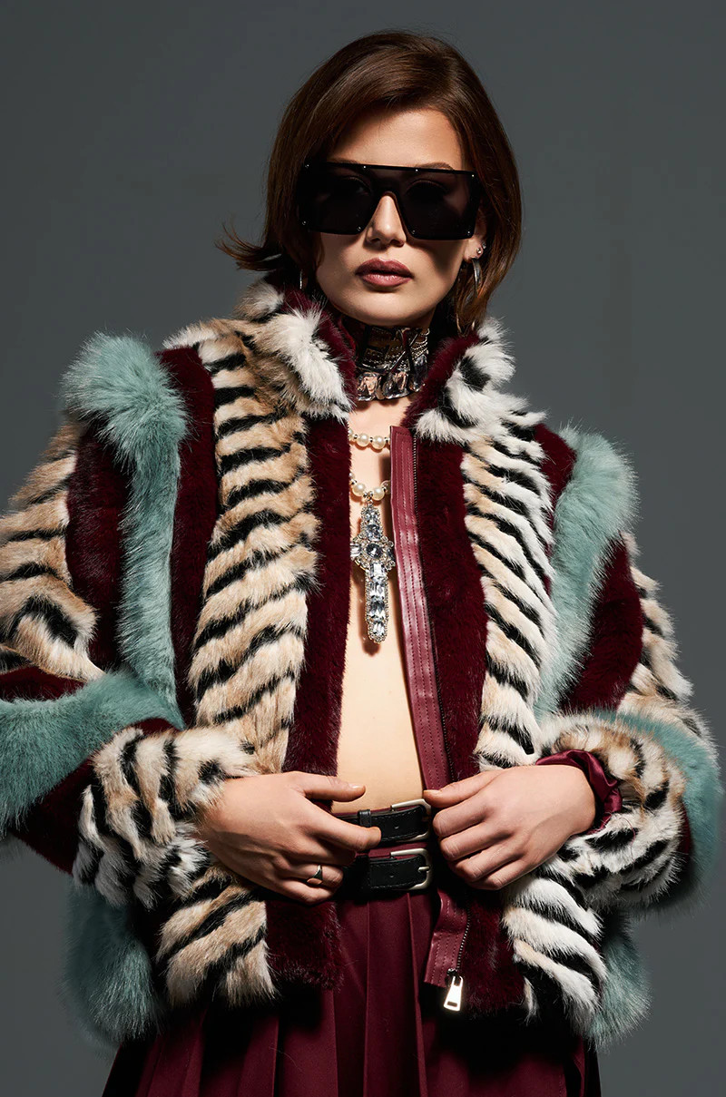 HAVE IT ALL PANELED FUR COAT | AKIRA