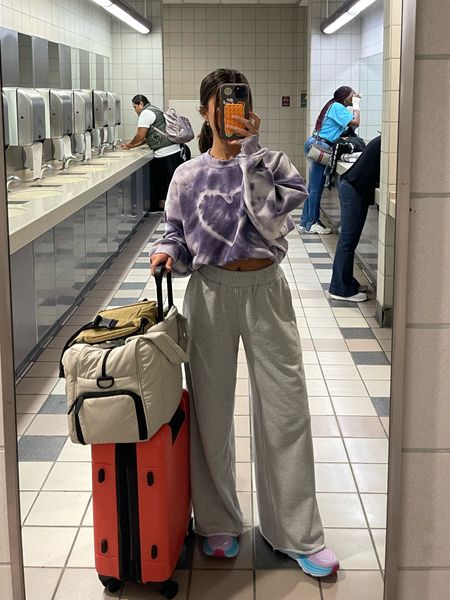 travel outfit
sweats (wearing small), use code VIV15
sneakers true size
crewneck comes in 1 size

#LTKunder100 #LTKtravel #LTKstyletip