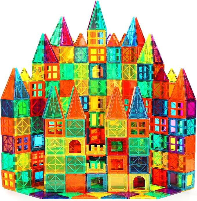 Magnetic Tiles, 110PCS Magnet Building Set, Magnetic Building Blocks,Construction STEM Learning a... | Amazon (US)