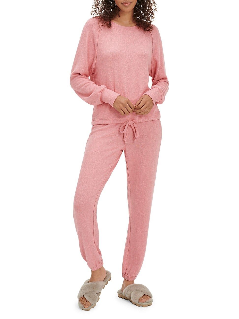 UGG Women's Gable 2-Piece Sweatshirt & Jogger Set - Blush Heather - Size XS | Saks Fifth Avenue