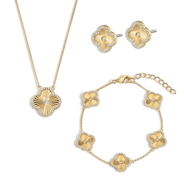 Icon Clover Necklace, Bracelet and Studs - Set of 3 | Nordstrom