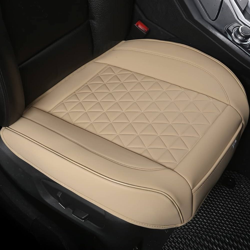 Black Panther Luxury Faux Leather Car Seat Cover Front Bottom Seat Cushion Cover, Anti-Slip and W... | Amazon (US)
