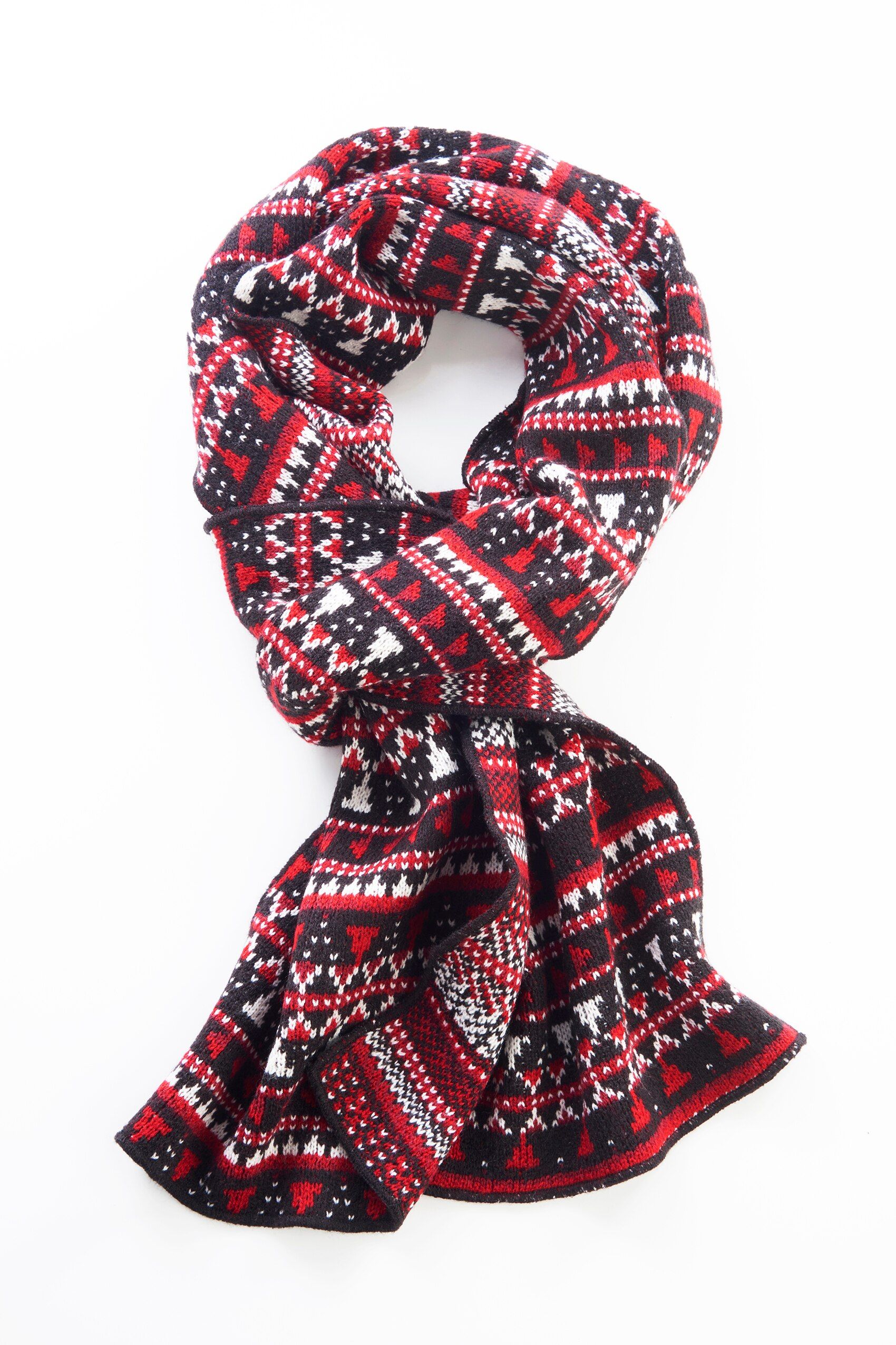 YARN-DYED FAIR ISLE SCARF | j.jill.com (US)