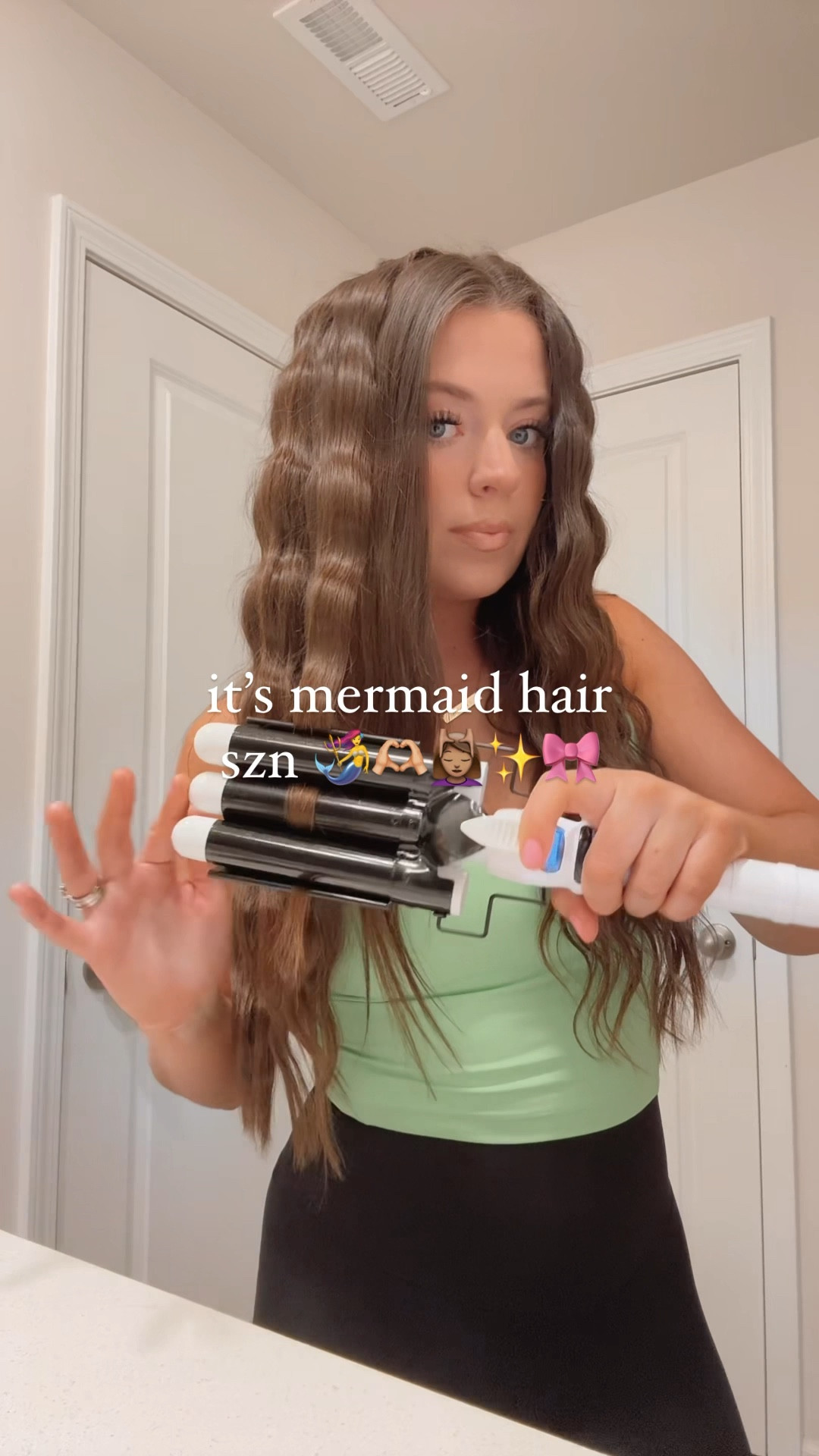 It’s mermaid hair szn 🧜‍♀️🫶🏼✨🎀💆🏽‍♀️ Hands down one of my favorite ways to style my hair lately. It’s so easy, soooo quick to do, & adds SO much volume 🤌🏽 Love my wave wand from Bondi Boost 〰️ Best one I’ve used so far!

Hair tutorial / mermaid hair / wavy hair / curly hair / hair tools / hair tool / long hair / voluminous hair /

#LTKxSephora #LTKbeauty #LTKfindsunder100