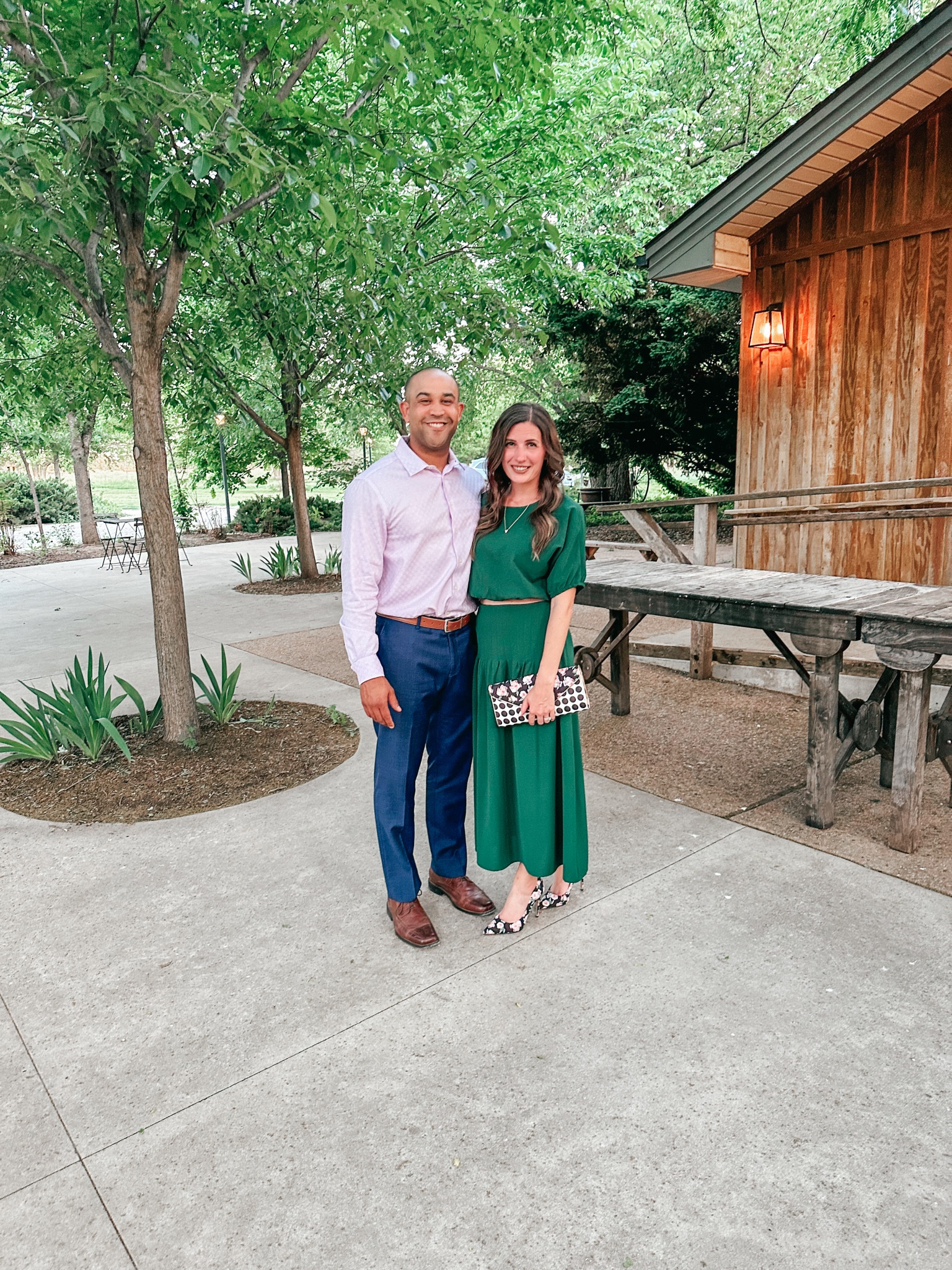 Two piece dress with statement shoes and purse! 

#LTKSeasonal #LTKStyleTip #LTKWedding