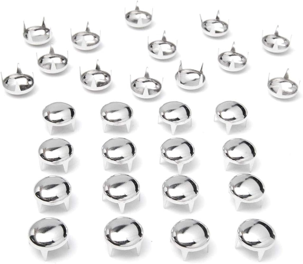 200pcs 12mm Round Dome Rivets Spike Studs Spots Nailhead Punk Rock DIY Leather Craft For Shoes Cl... | Amazon (US)