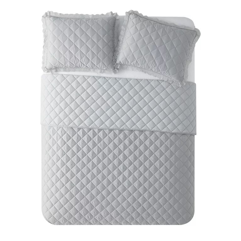 My Texas House Kendall Diamond 3-Piece Quilt Set, Full/Queen with Quilt and Shams | Walmart (US)