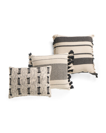 3pc Indoor Outdoor Coordinating Pillow Set | TJ Maxx