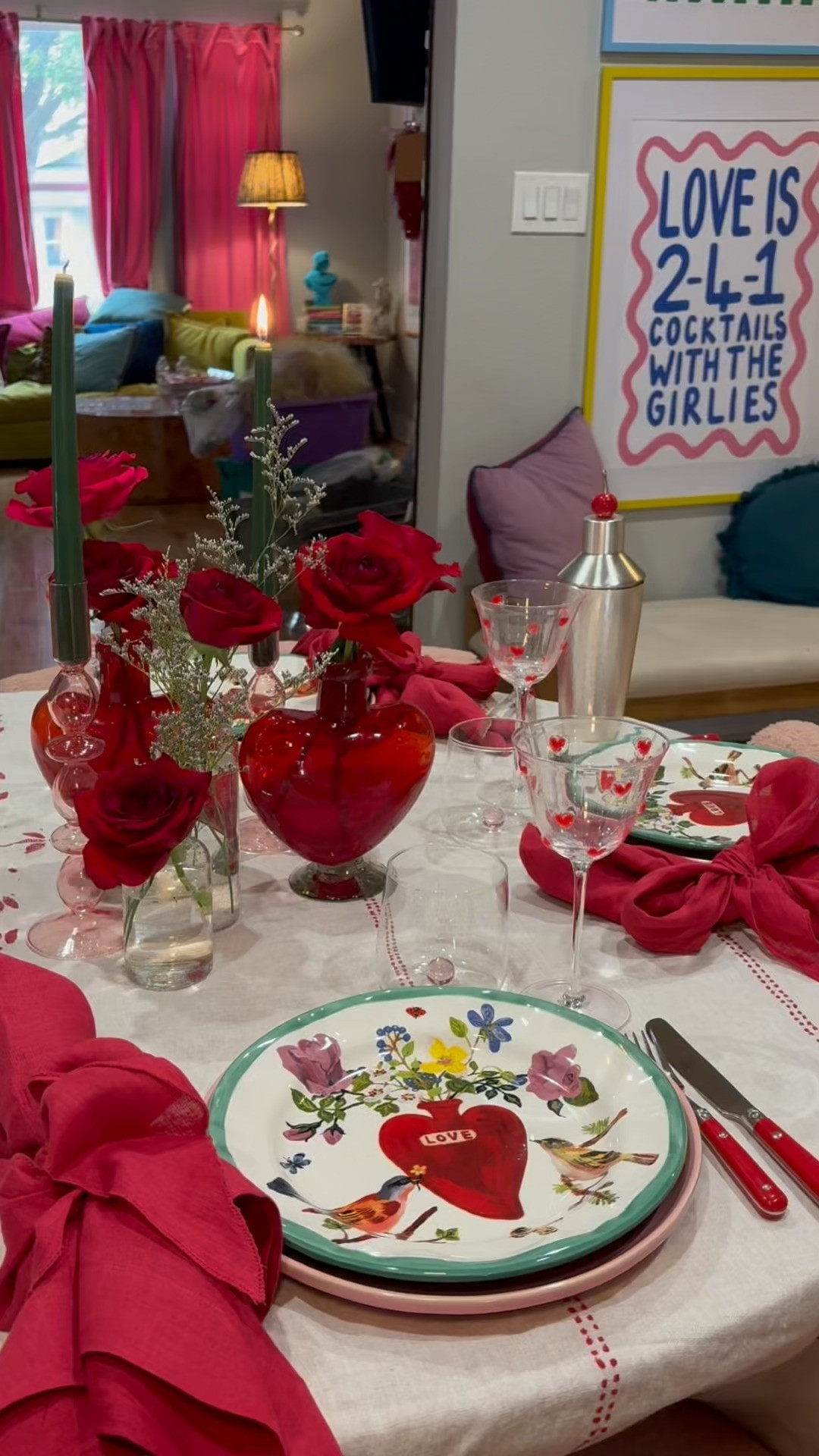 Galentine's Dinner Inspo!! Perfect way to make your girls feel welcomed and loved!! Special touch for our custom pizza boxes & ice breaker name cards!! 

 

#LTKValentine