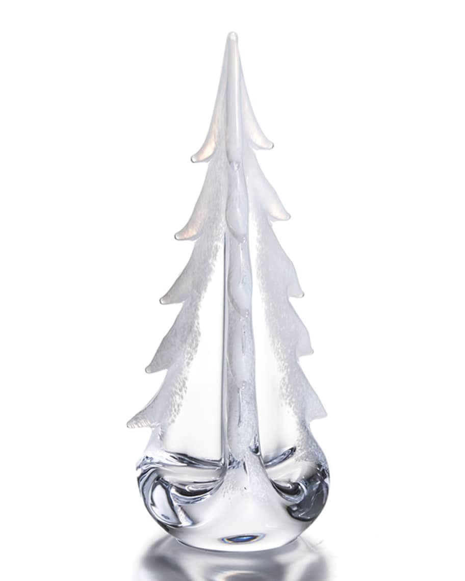 Simon Pearce Snowy Branches Glass Tree - 12" | Neiman Marcus