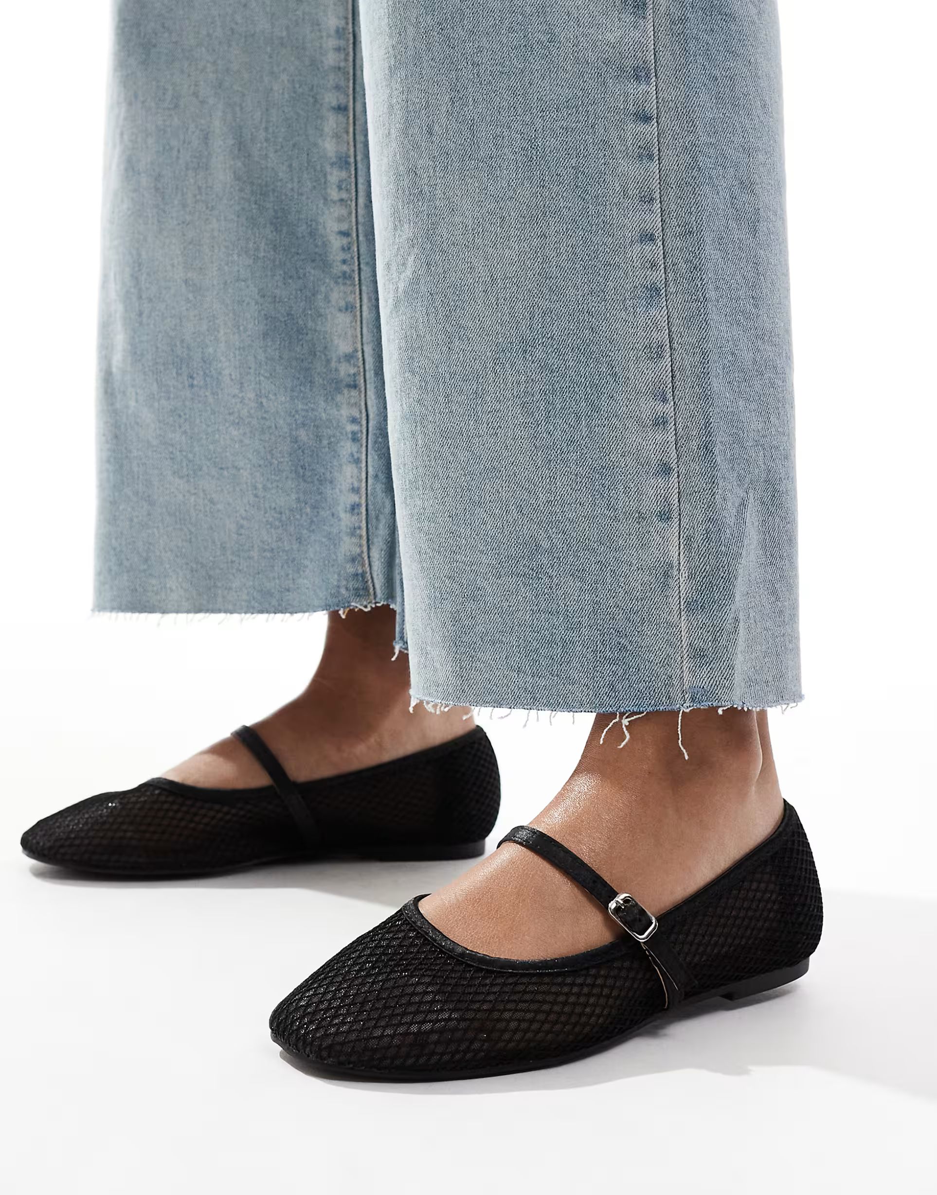 River Island mesh ballet flat in black | ASOS (Global)