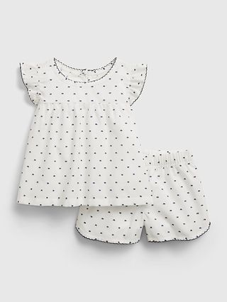 babyGap Polk-A-Dot PJ Outfit Set | Gap (US)