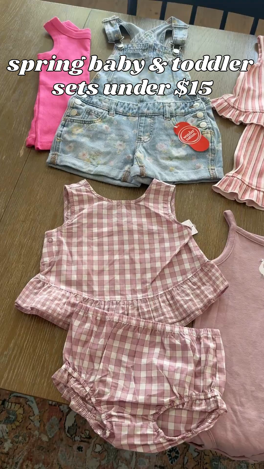Spring outfits for baby and toddler. Girls spring break outfits. Easter outfits for girls. Summer Walmart sets for kids. 

#LTKKids #LTKBaby #LTKSaleAlert
