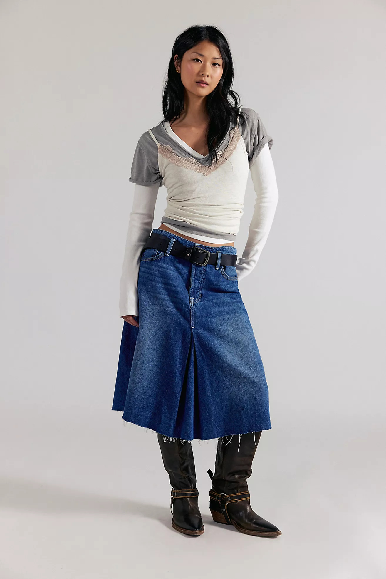 We The Free Daisy Mae Denim Midi Skirt | Free People (Global - UK&FR Excluded)